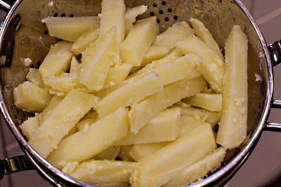 Chips with roughened edges