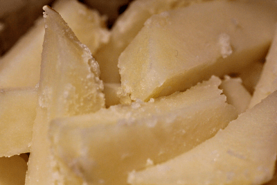 Roughened edges close-up