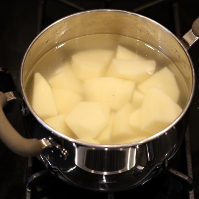 Cloudy water after swirling by hand