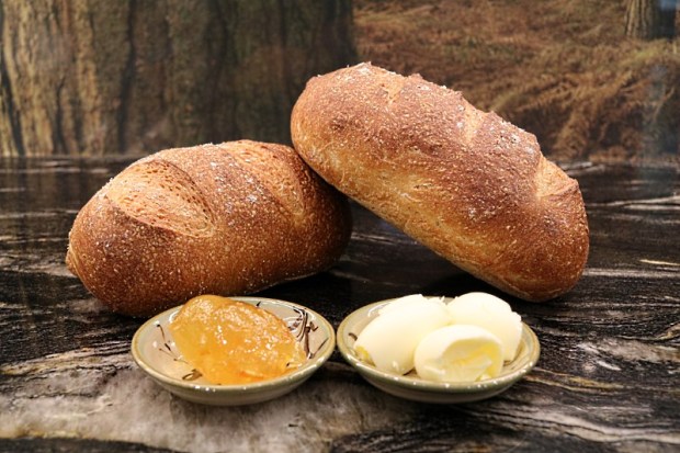 The finished loaf, cut and ready to eat