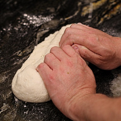 Roll forwards to form a seam