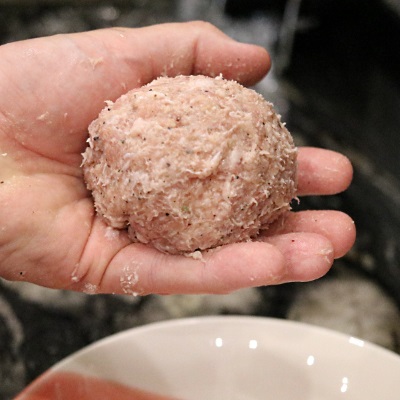 The egg starts like this ...