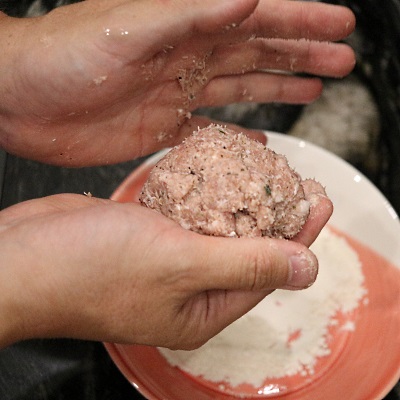 ... and form into a ball