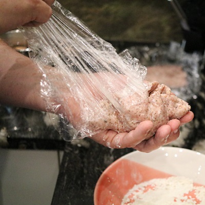 ... peel the clingfilm away ...