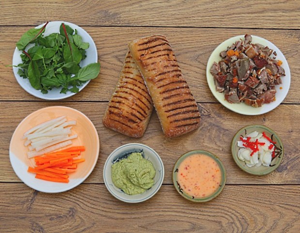 Banh mi panini - a classic Vietnamese snack