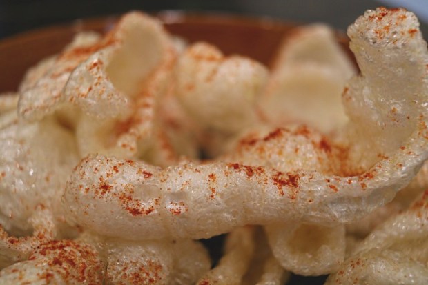 The chicharron served with smoked paprika