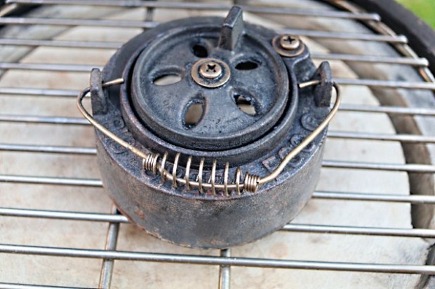 Daisy wheel after the clean burn