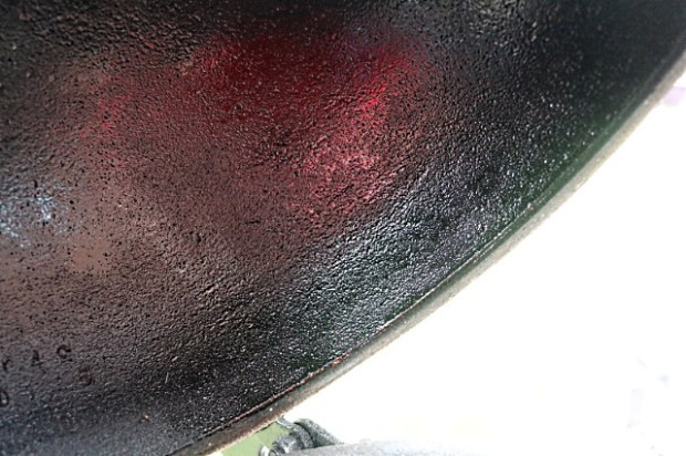 The dome has grease on the inside covering most of it