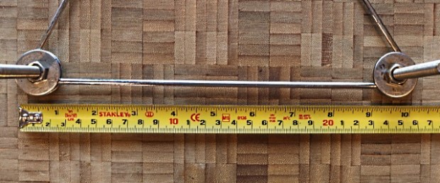 The distance between the outside of the bolts must be 10 inches or less