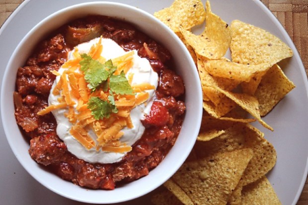 Over the top smoked chili