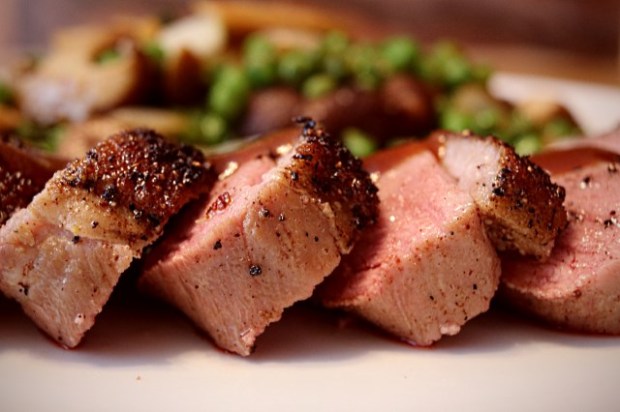 Asian duck breast cooked and ready