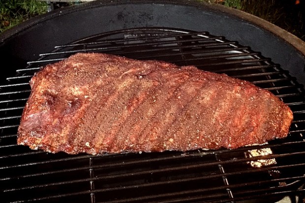 Rack of spare ribs rubbed with Dizzy Dust