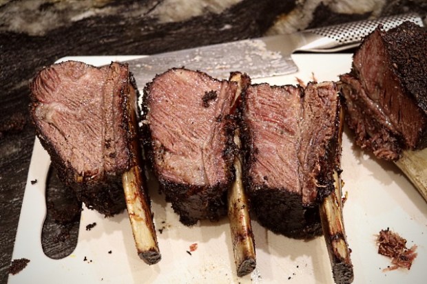 Cut after cooking and ready to be served