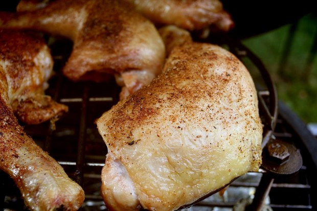 Chicken leg with Whirly Bird rub