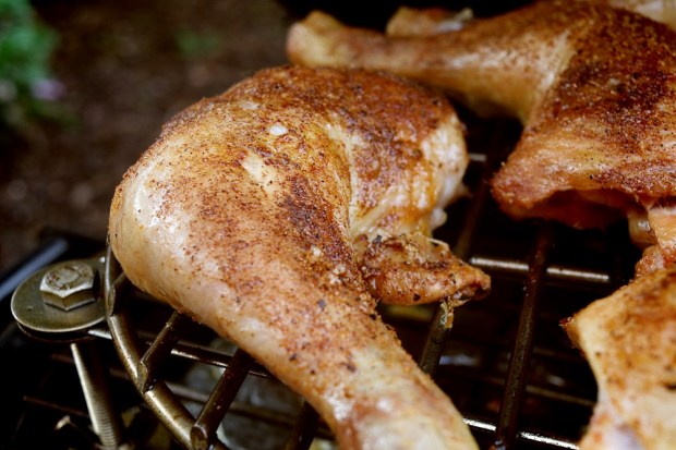 Chicken leg with Down and Dizzy rub