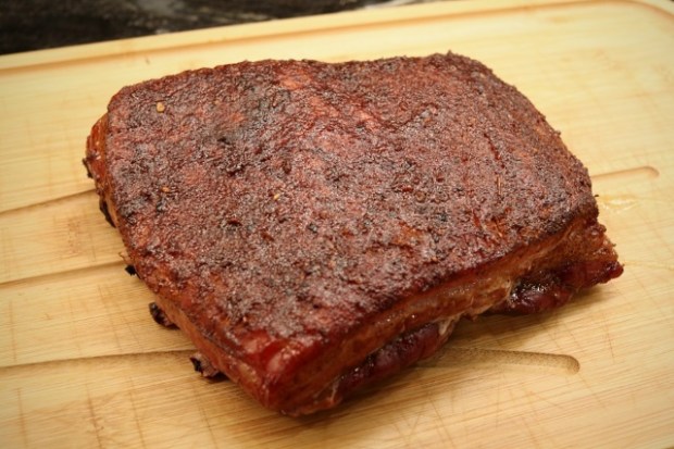 Ready to be cut into ribs