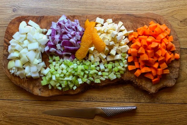 Ingredients chopped and ready