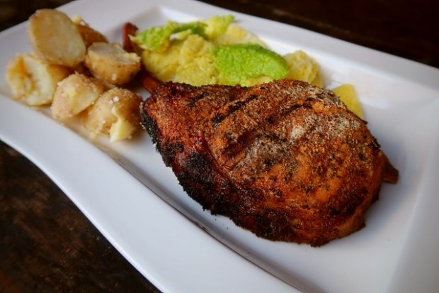 Tomapork rib plated and ready to eat