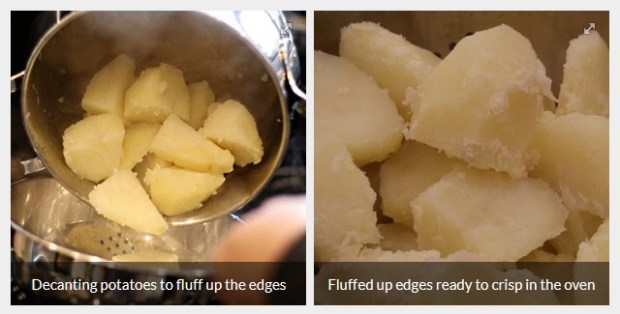 Decanting potatoes