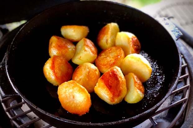 Roasting potatoes in the Minimax