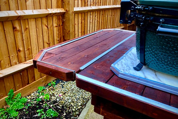 Back shelf that can fold down when not in use